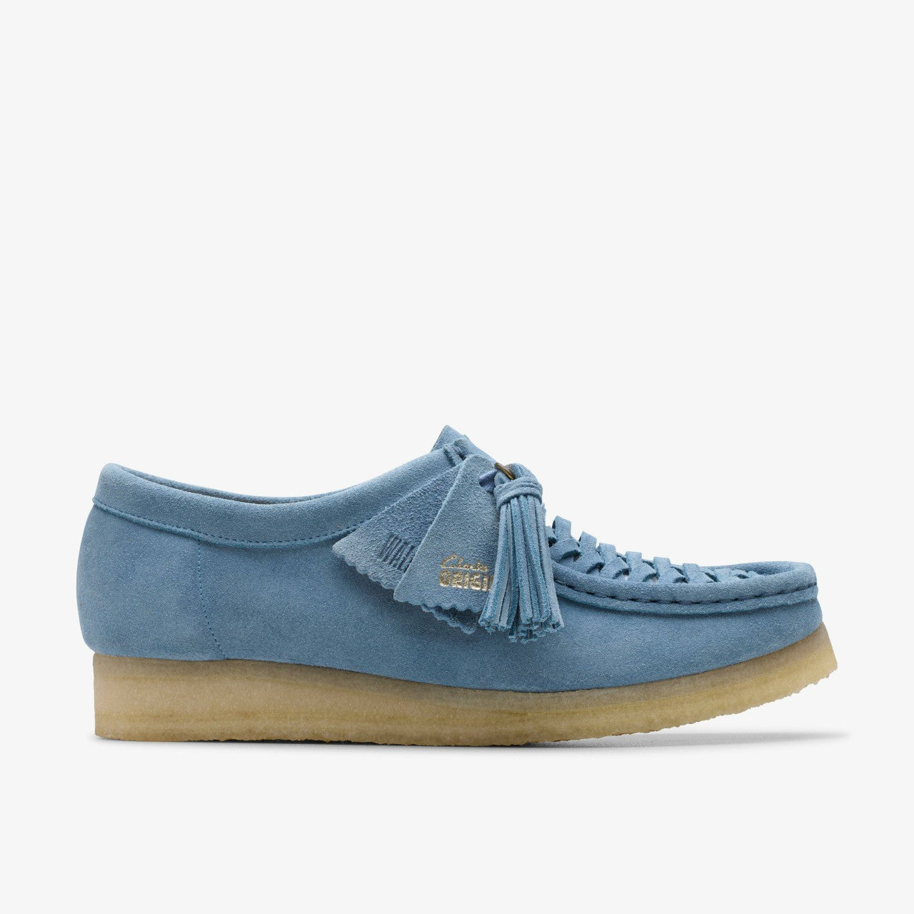 Women Wallabee Weave Powder Blue Suede