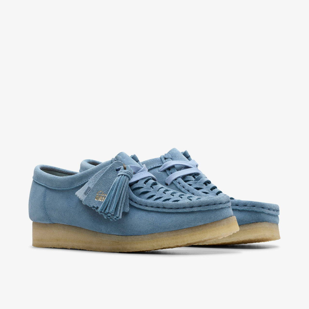 Women Wallabee Weave Powder Blue Suede