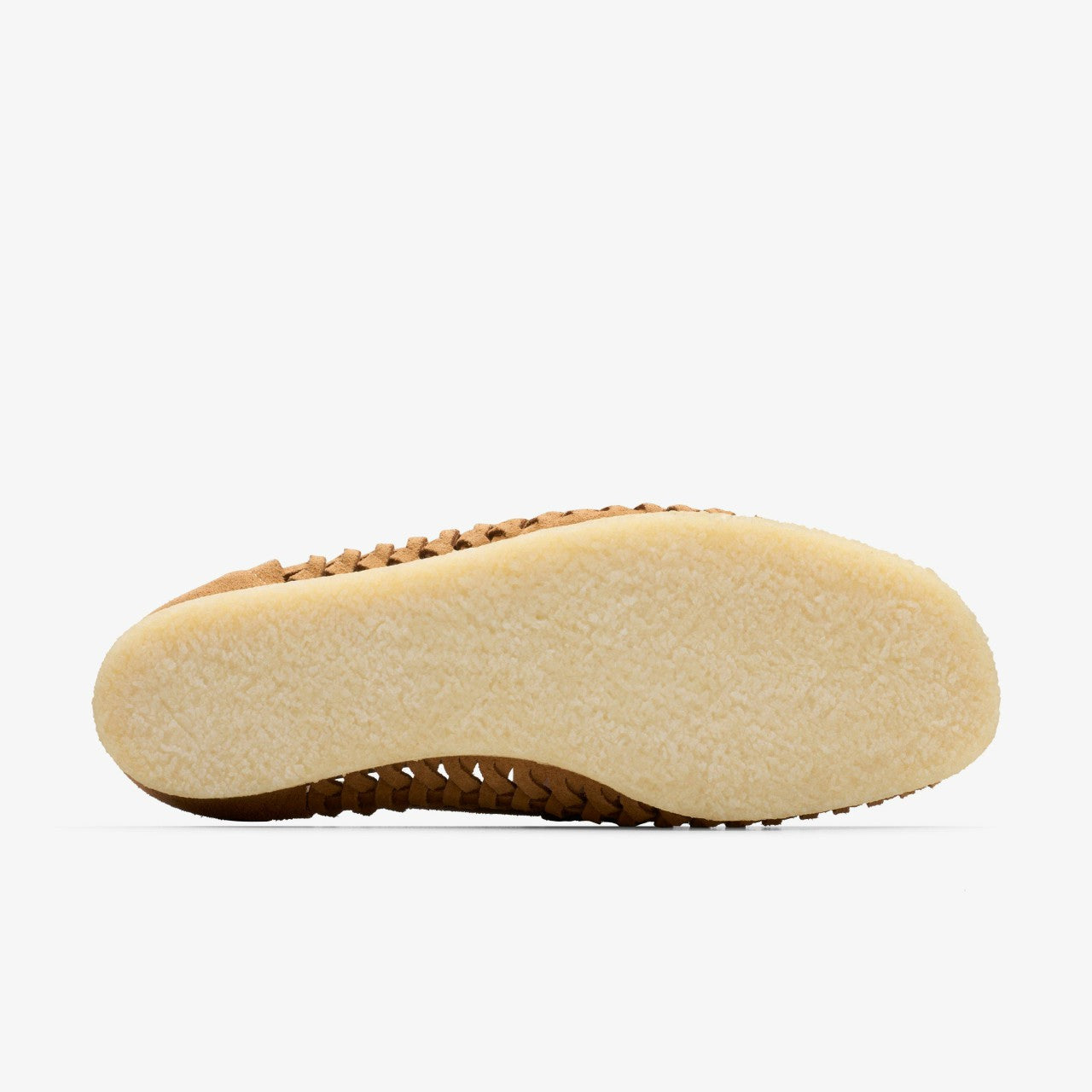 Women Wallabee Loafer Weave Tan Suede