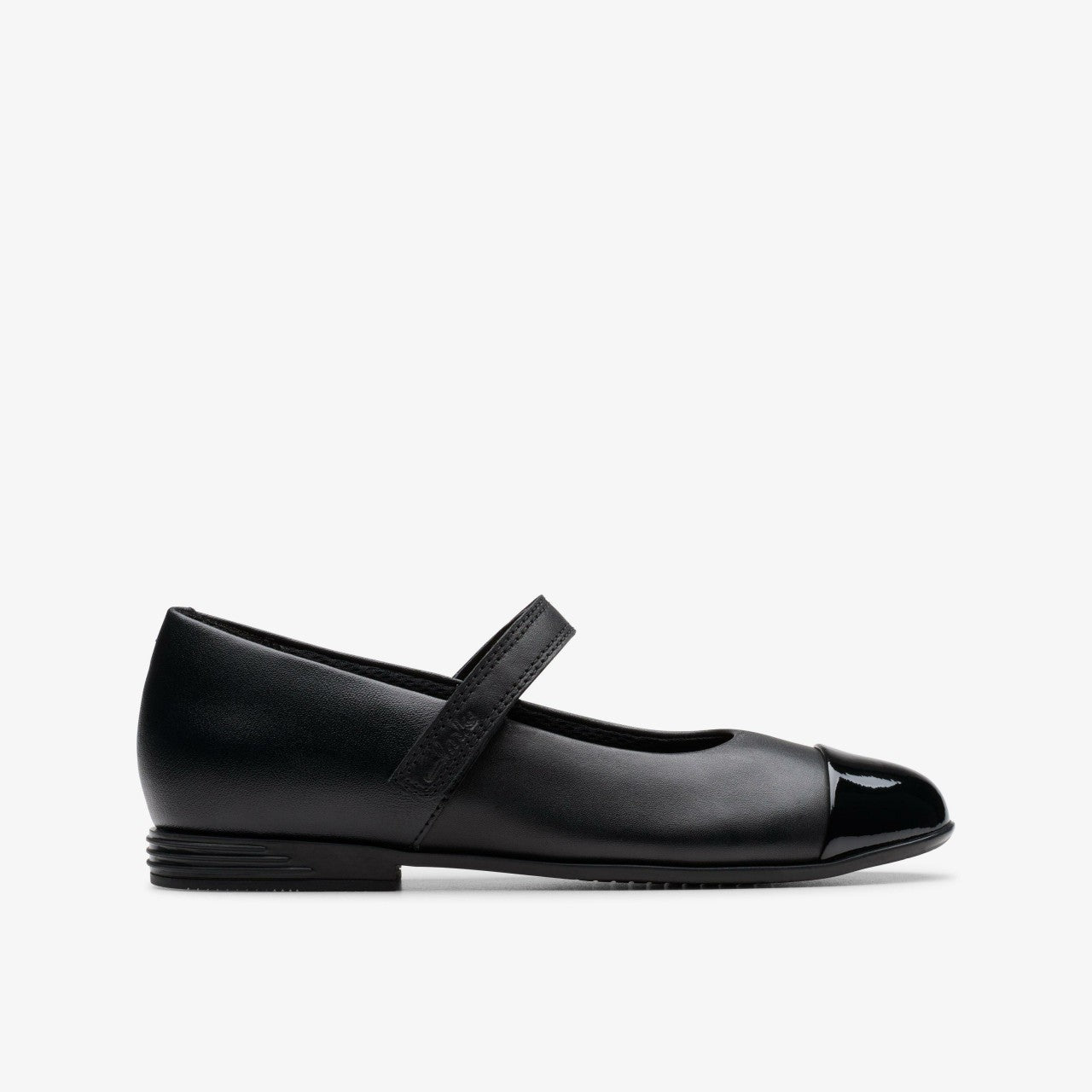 Kids Finja Gem Older Black Leather