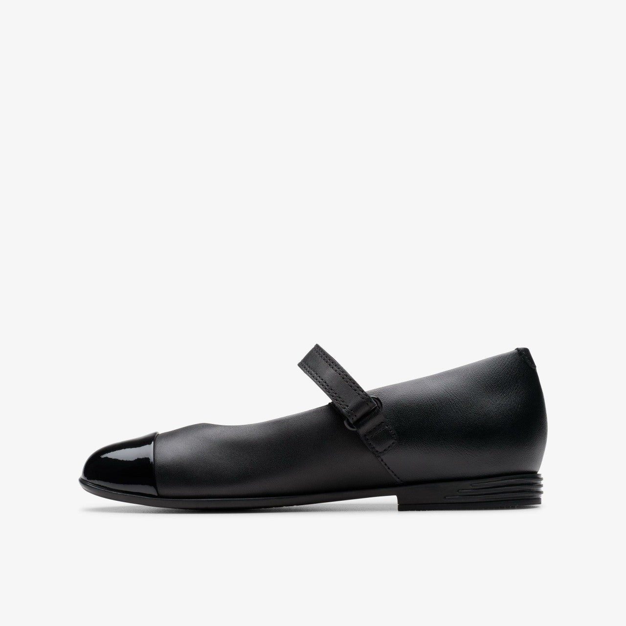 Kids Finja Gem Older Black Leather