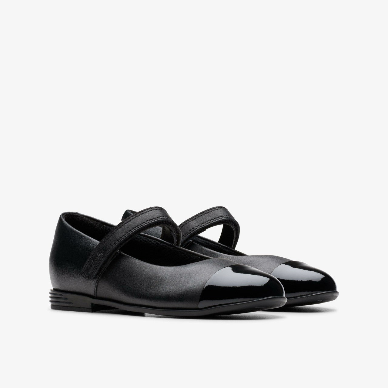 Kids Finja Gem Older Black Leather