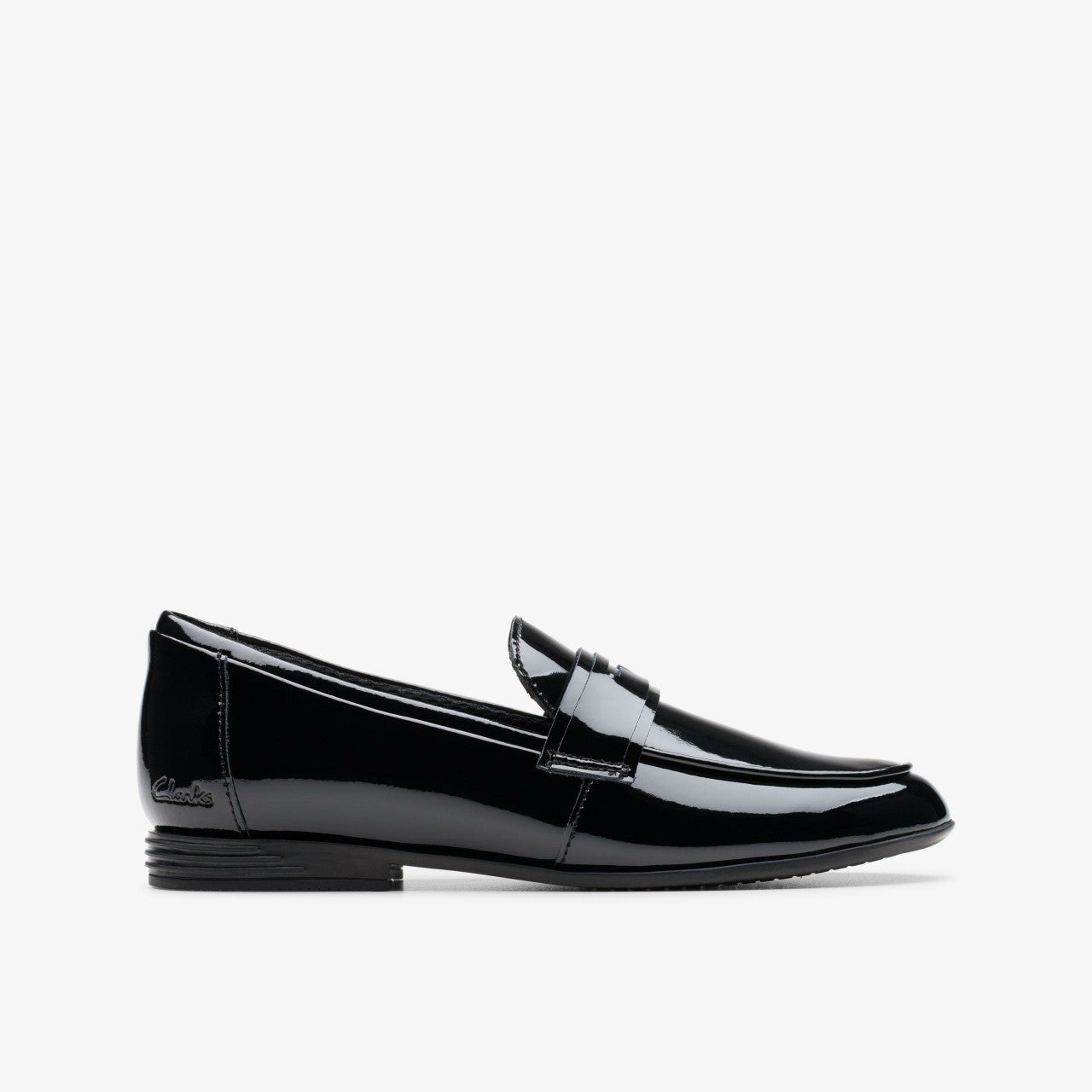 Kids Finja Bright Older Black Patent