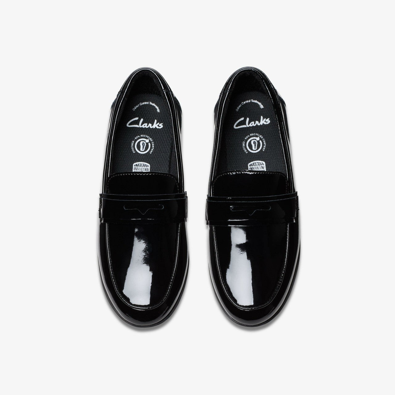Kids Finja Bright Older Black Patent