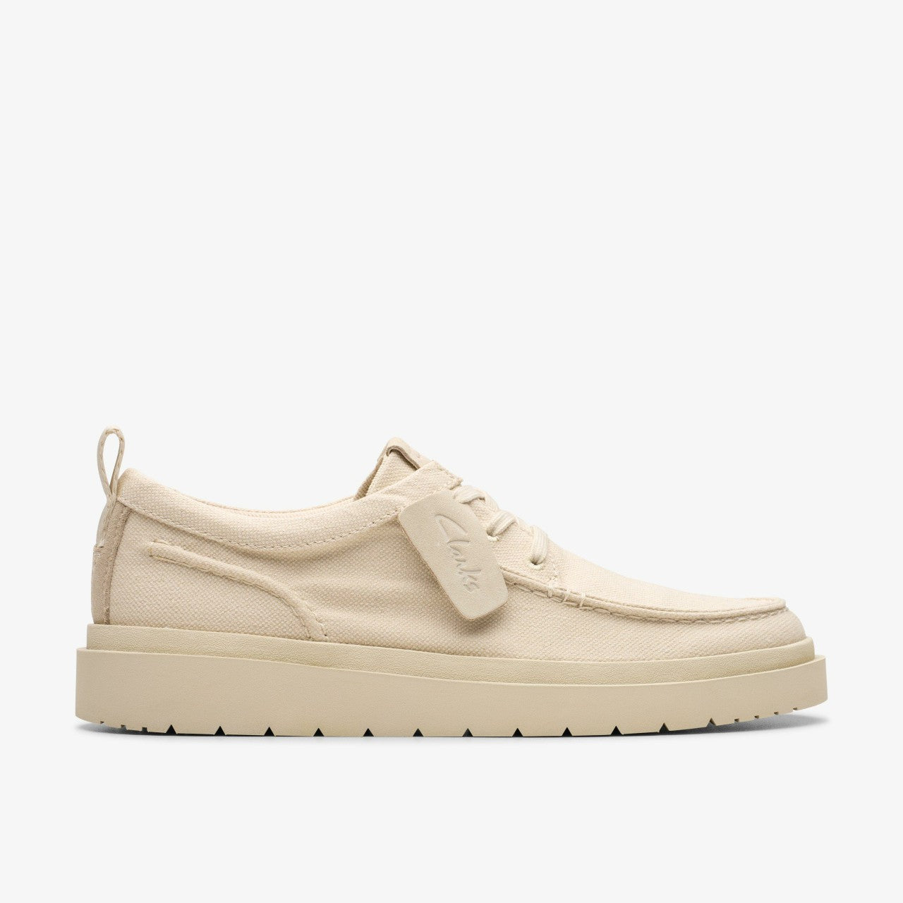 Men Polden Moc Off White Canvas