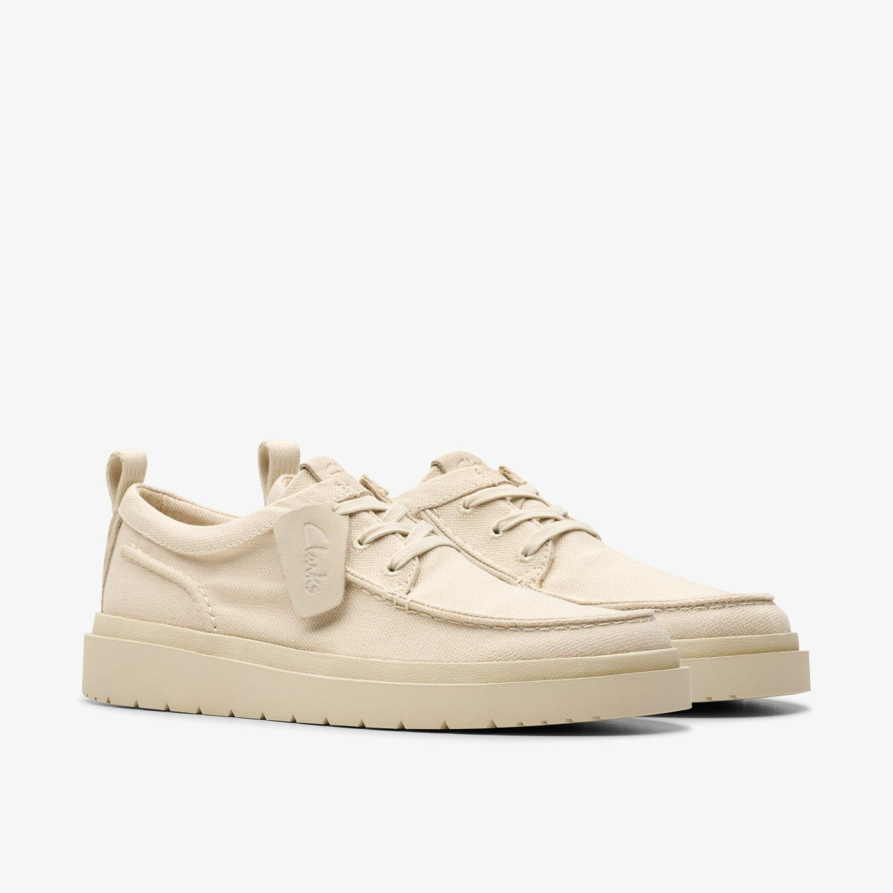 Men Polden Moc Off White Canvas