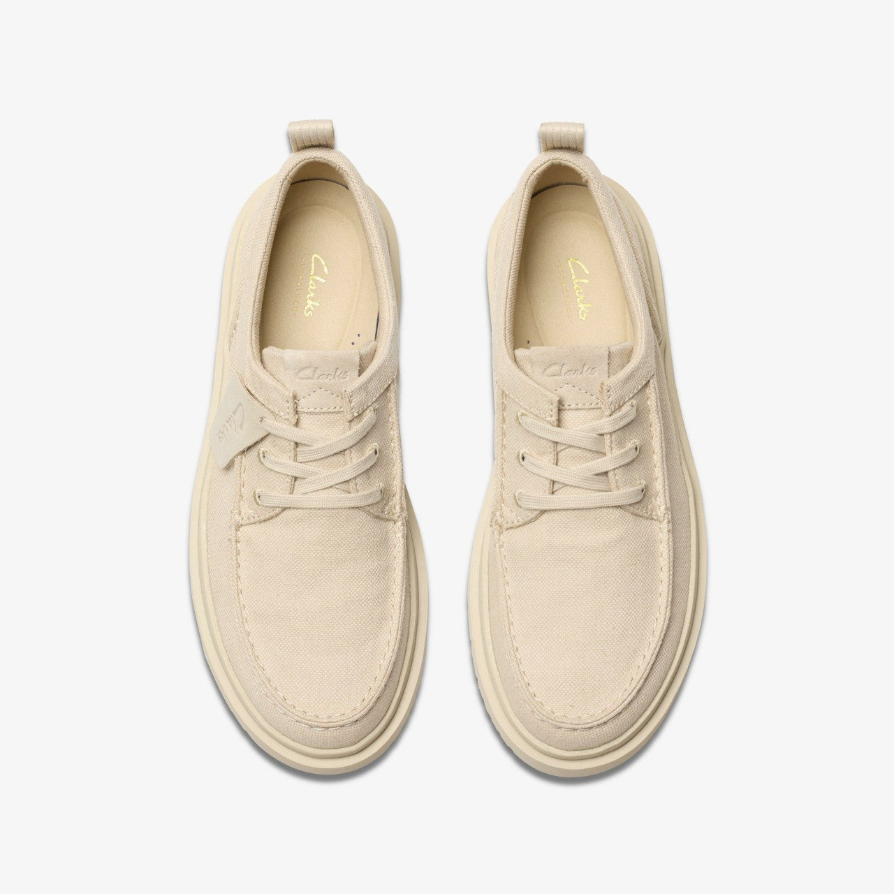 Men Polden Moc Off White Canvas