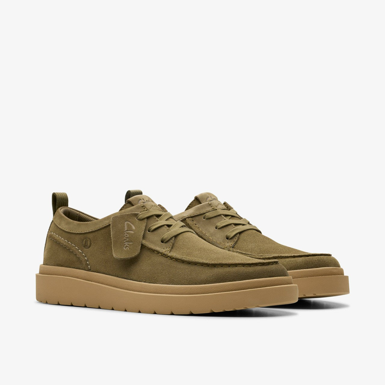 Men Polden Moc Olive Suede