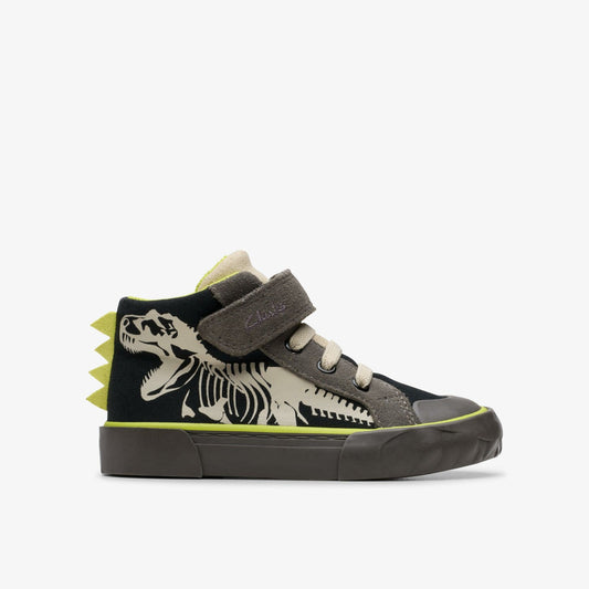 Kids Foxing Rex Hi Toddler Black Canvas