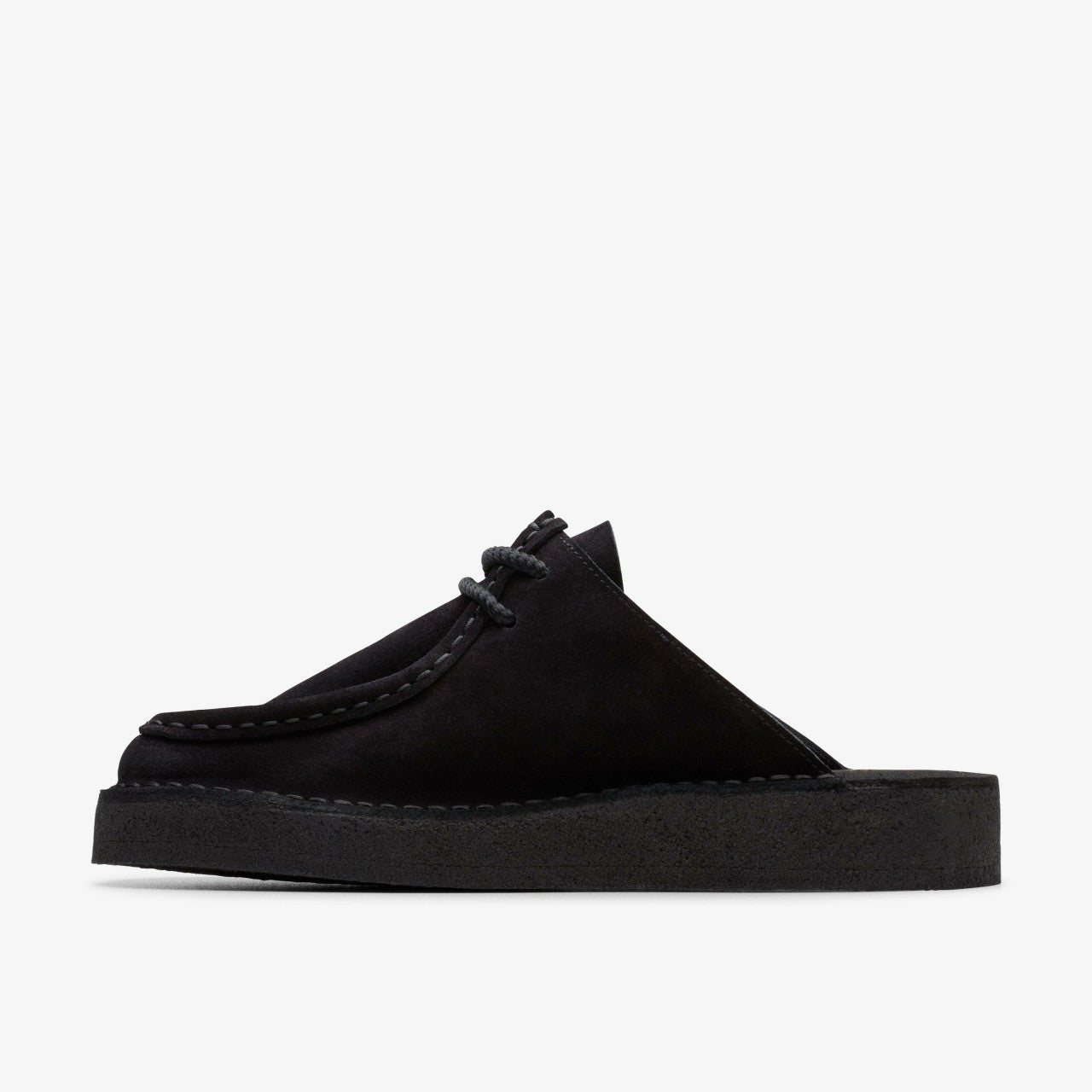 Women Desert Nomad Mule Black Suede