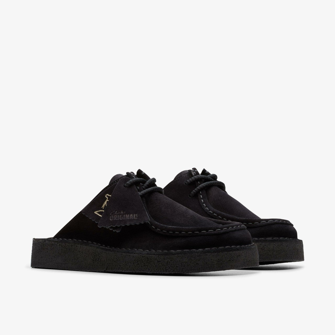 Women Desert Nomad Mule Black Suede