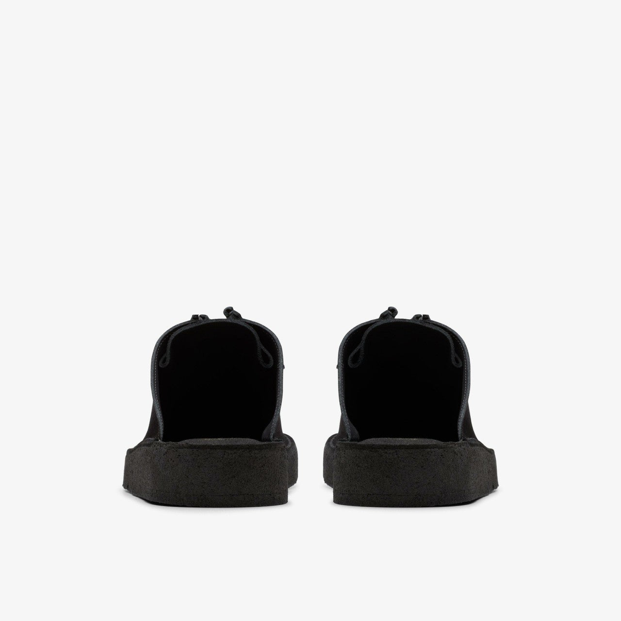 Women Desert Nomad Mule Black Suede