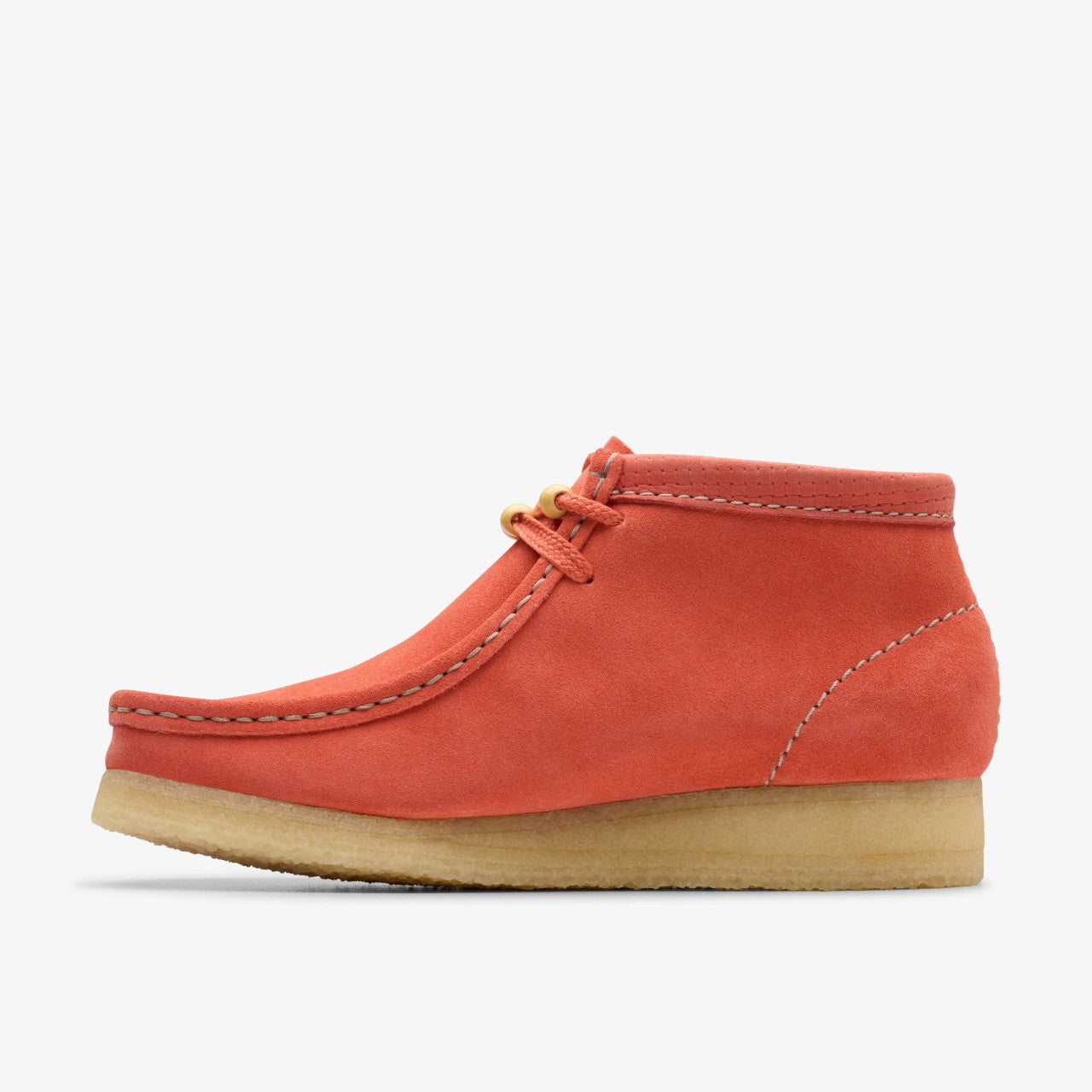 Women Wallabee Boot Coral Suede