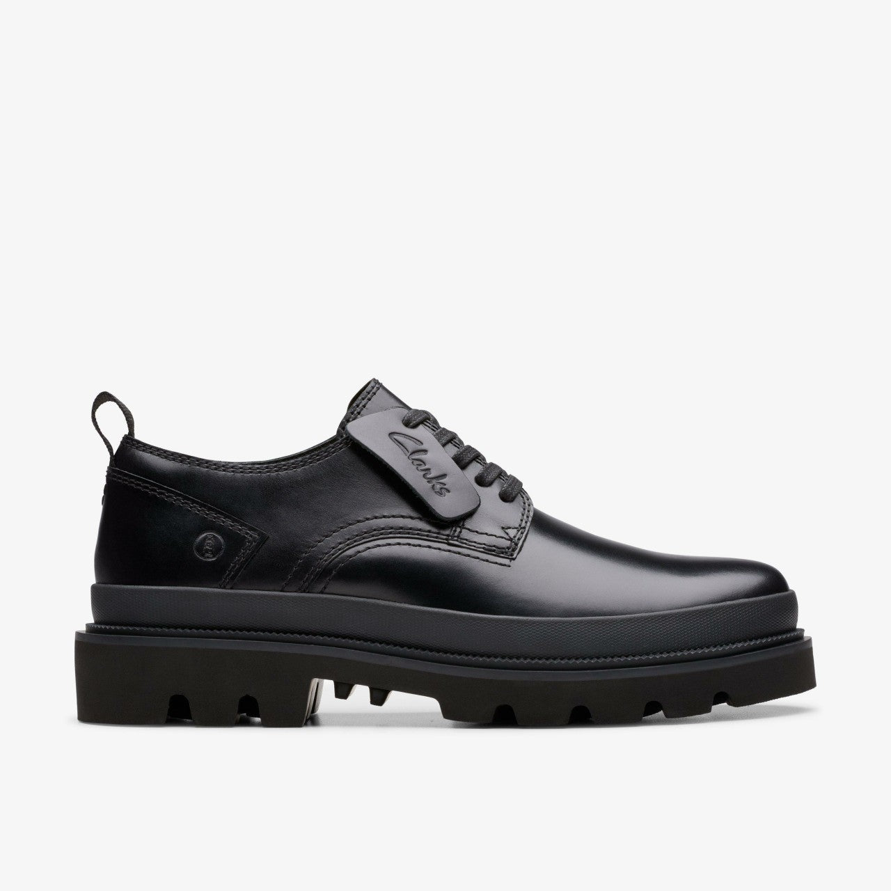 Men Badell Lace Black Leather