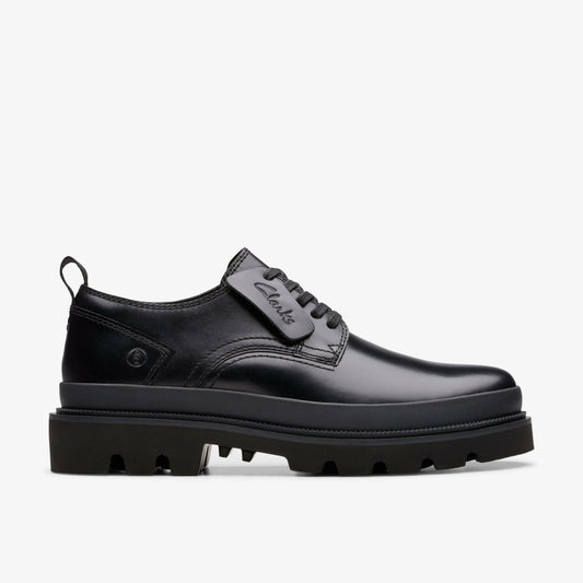 Men Badell Lace Black Leather