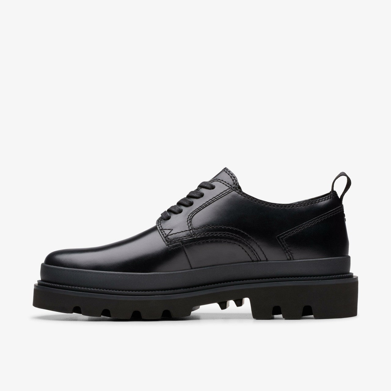 Men Badell Lace Black Leather