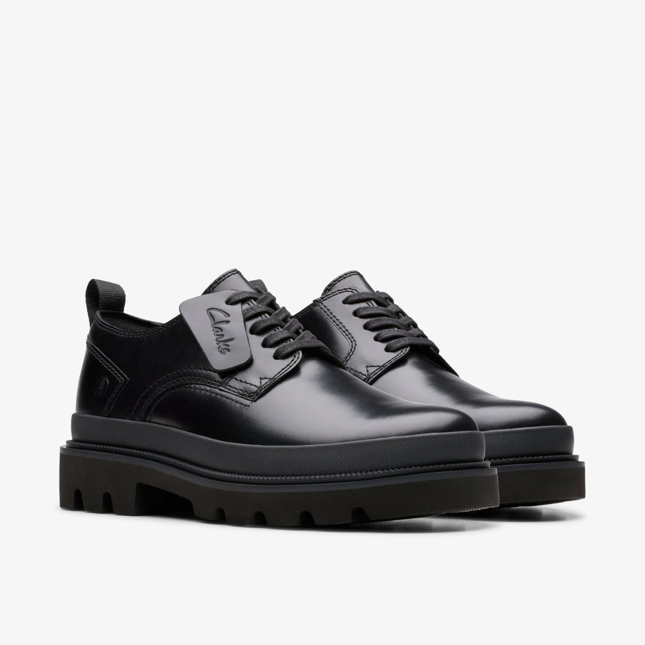 Men Badell Lace Black Leather