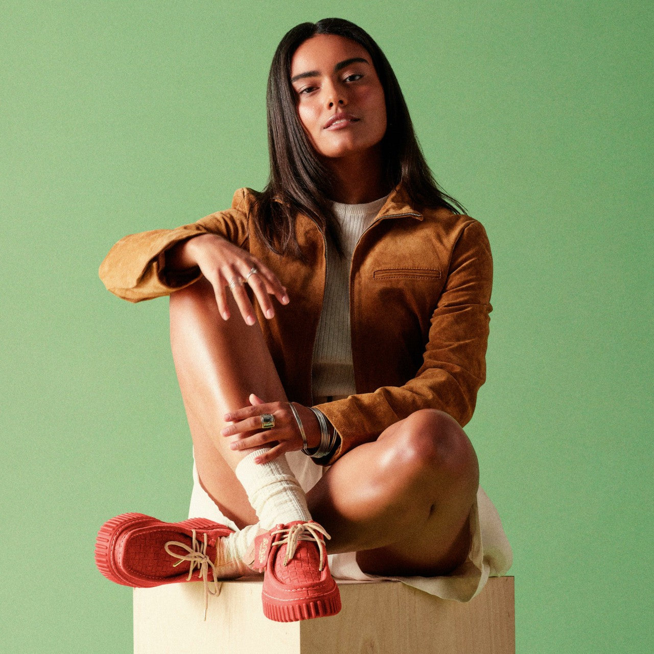 Women Torhill Bee Coral Suede