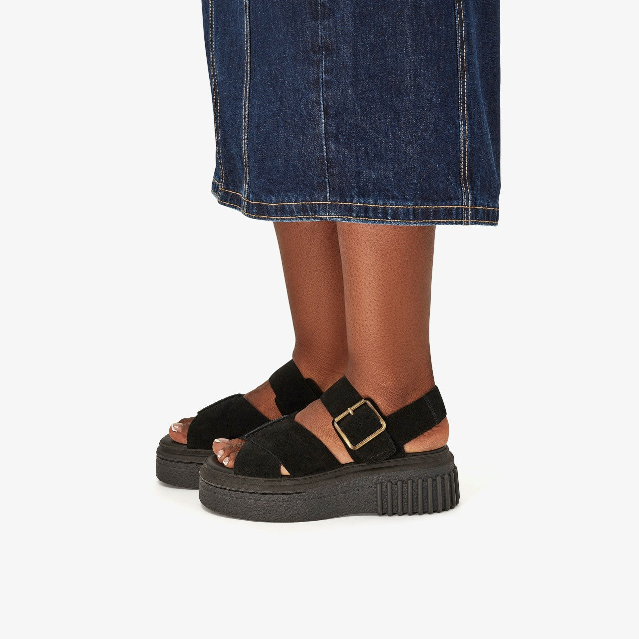 Women Evamar Wish Black Suede
