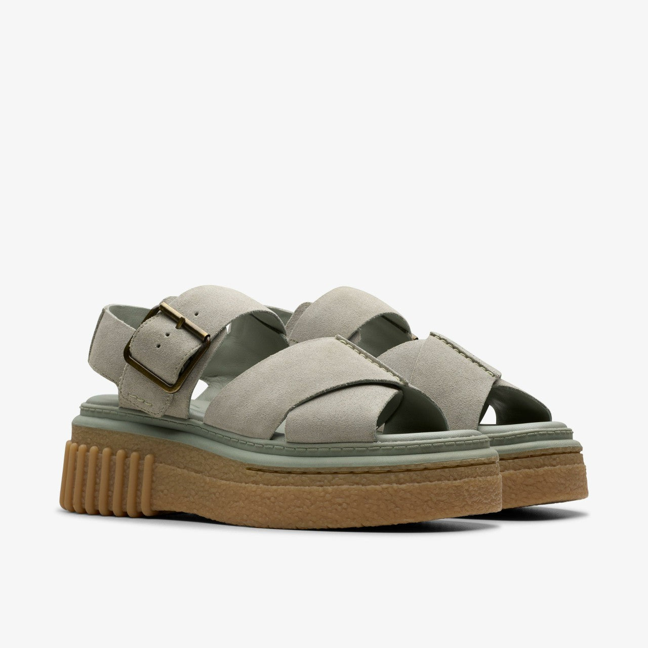 Women Evamar Wish Light Green Suede