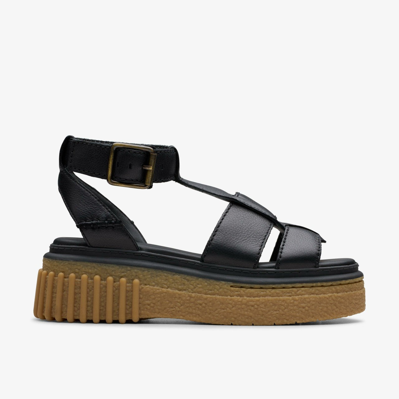 Women Evamar Sun Black Leather