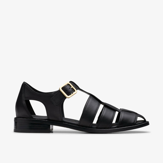 Women Hana Sun Black Leather