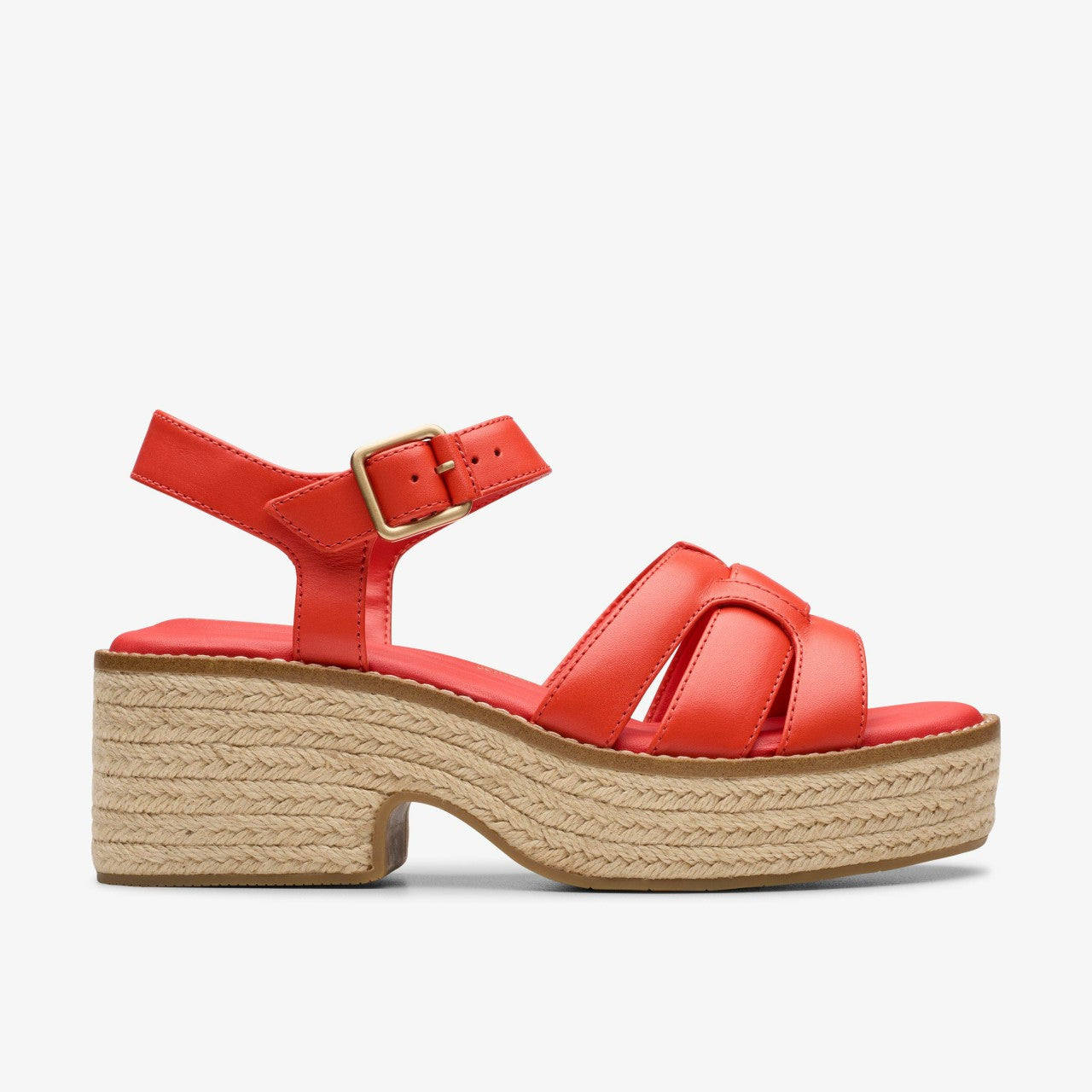 Women Coledale Strap Bright Red Leather