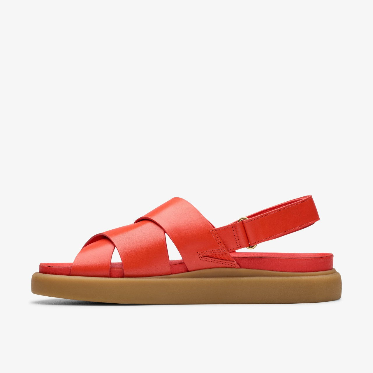Women Aristella Sun Bright Red Leather