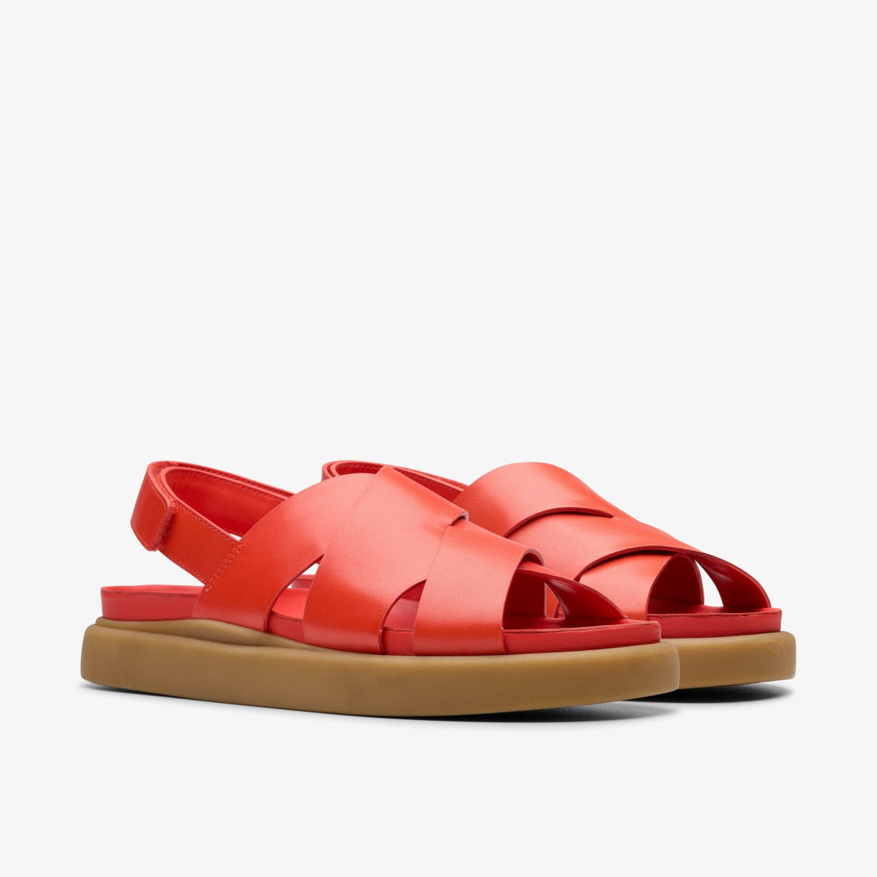 Women Aristella Sun Bright Red Leather