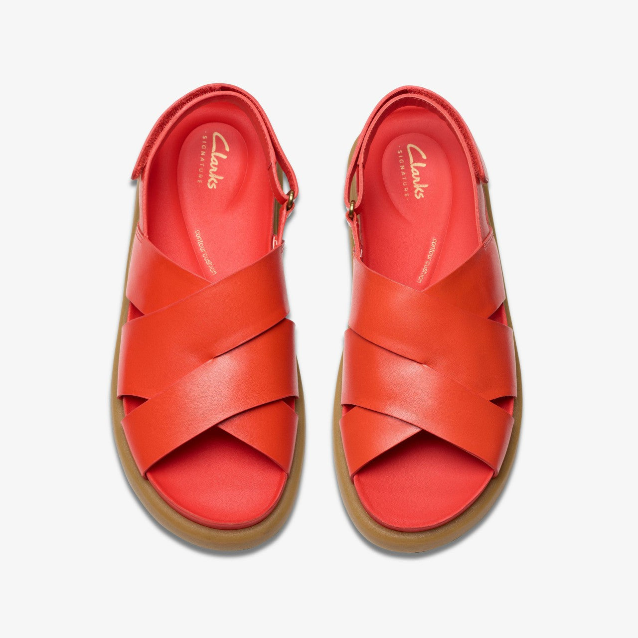 Women Aristella Sun Bright Red Leather