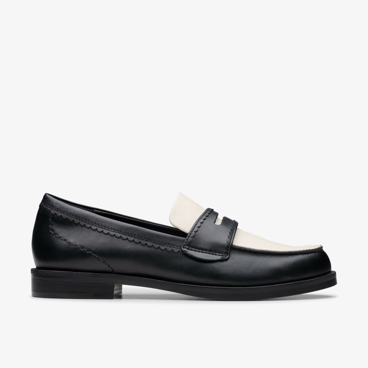 Women Straven Edge Black Combination Leather