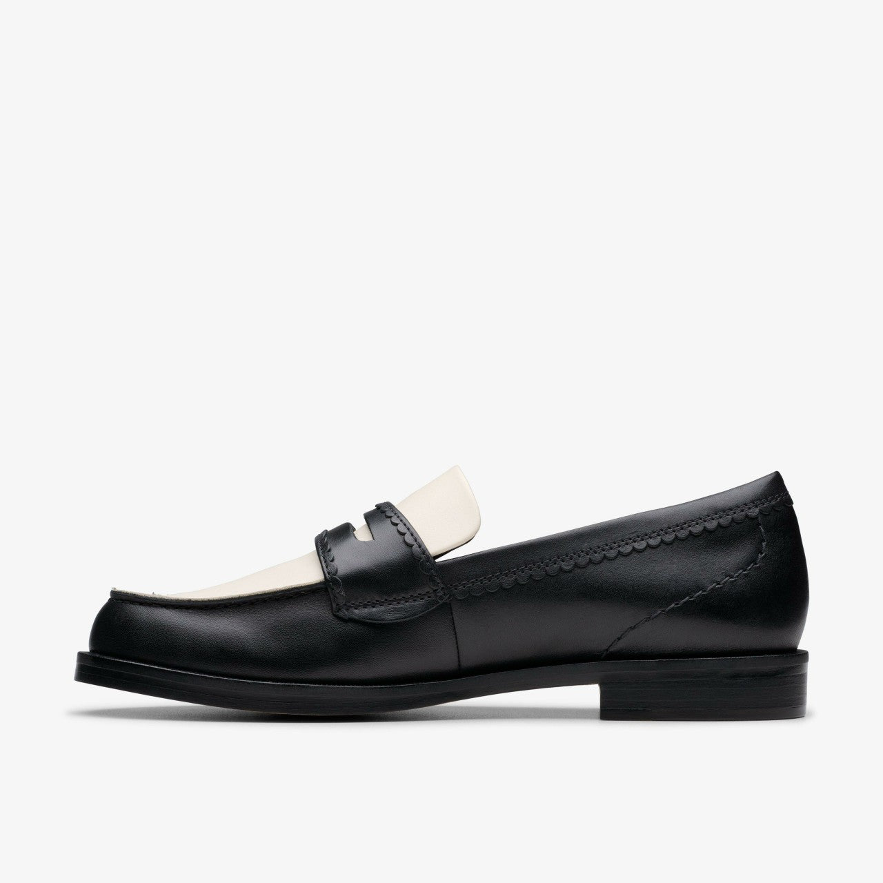 Women Straven Edge Black Combination Leather