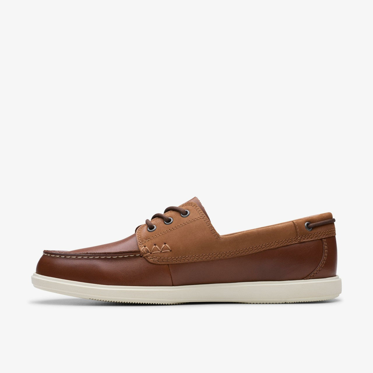 Men Bratton Boat Dark Tan Leather