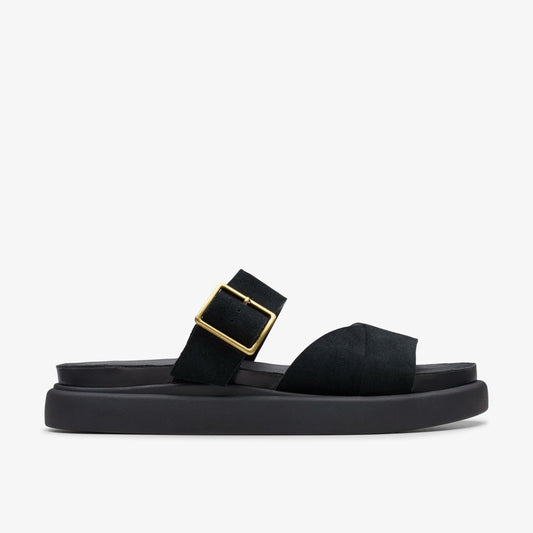 Women Aristella Mule Black Suede