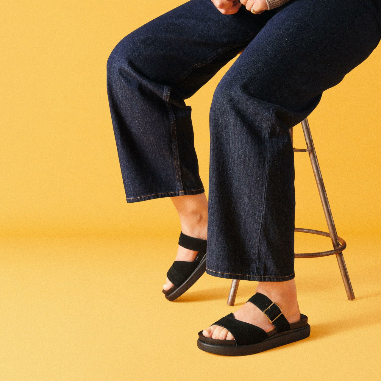 Women Aristella Mule Black Suede