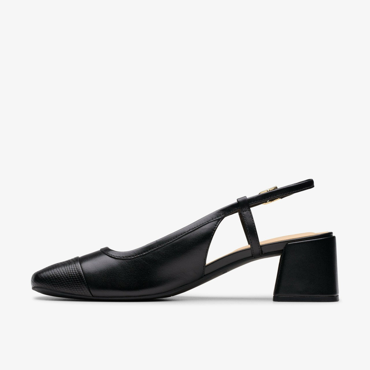 Women Nyta 45 Sling Black Combination Leather