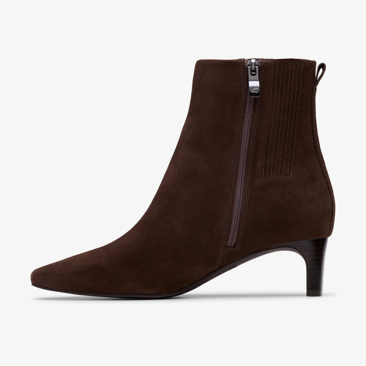 Women Edina Up Dark Brown Suede