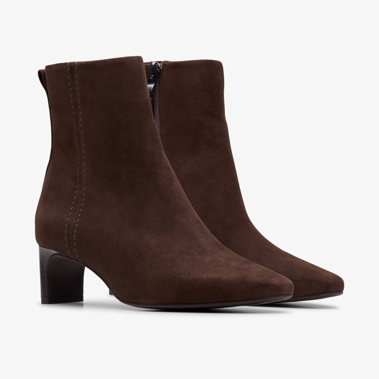 Women Edina Up Dark Brown Suede