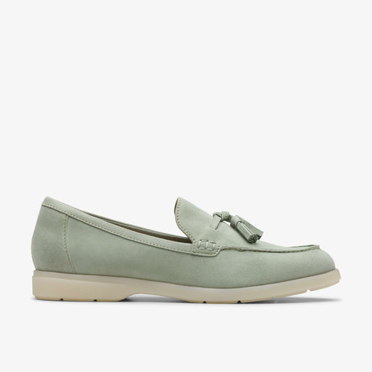 Women Narini Edge Light Green Suede