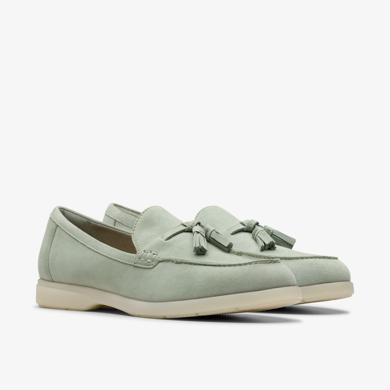 Women Narini Edge Light Green Suede