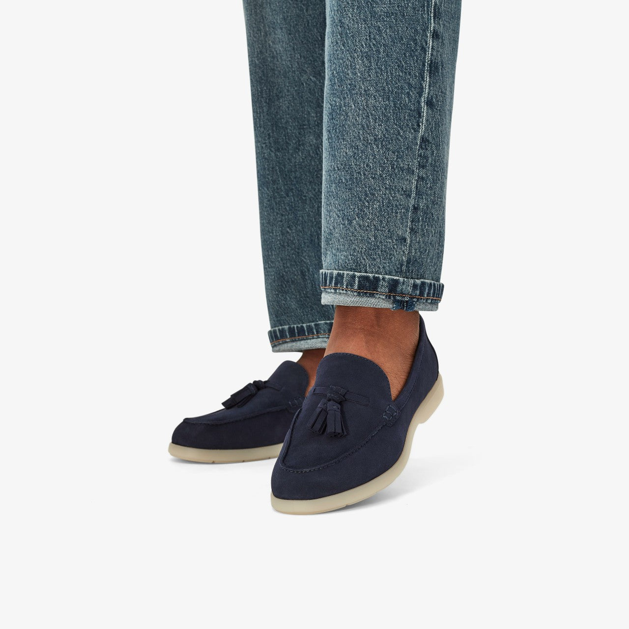 Women Narini Edge Navy Suede