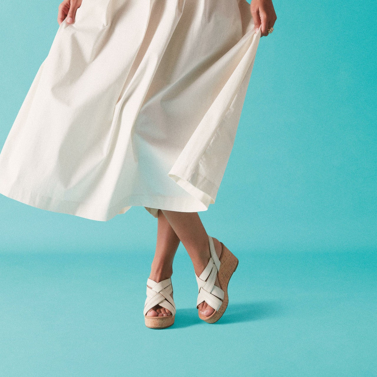Women Sabina Sling Cream Leather