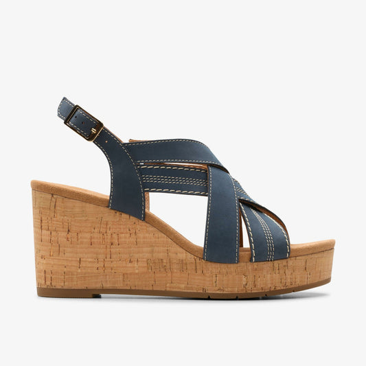 Women Sabina Sling Navy Nubuck