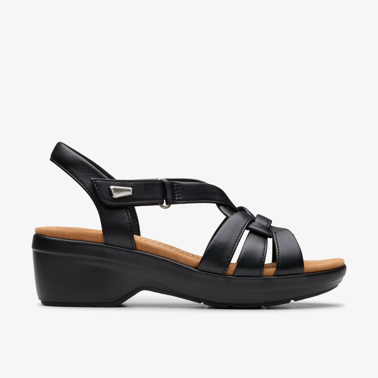 Women Tuleah Cross Black Leather