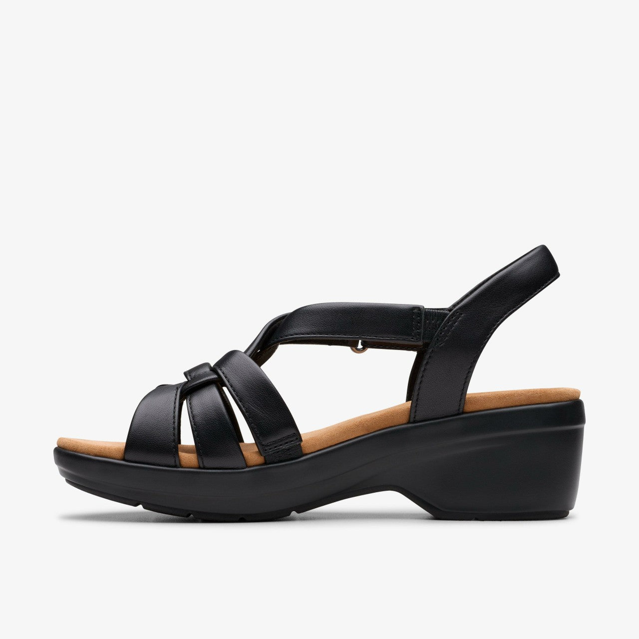Women Tuleah Cross Black Leather