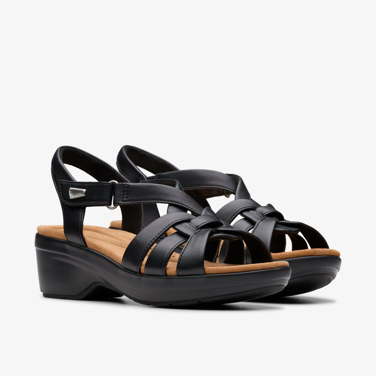 Women Tuleah Cross Black Leather