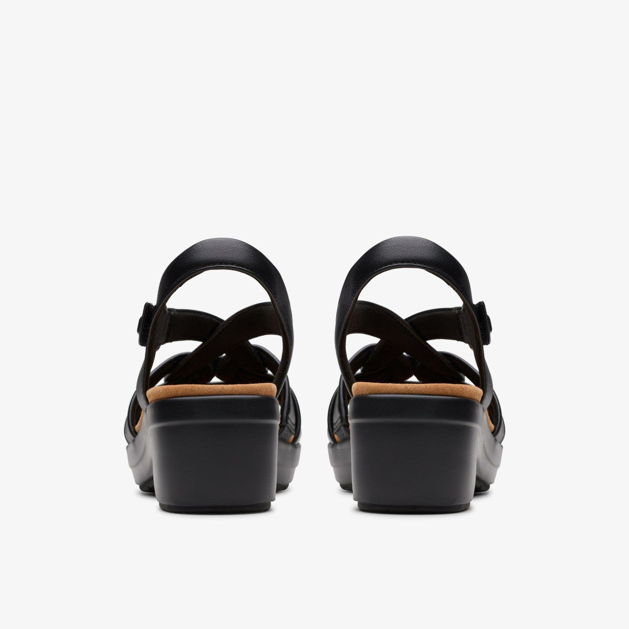 Women Tuleah Cross Black Leather