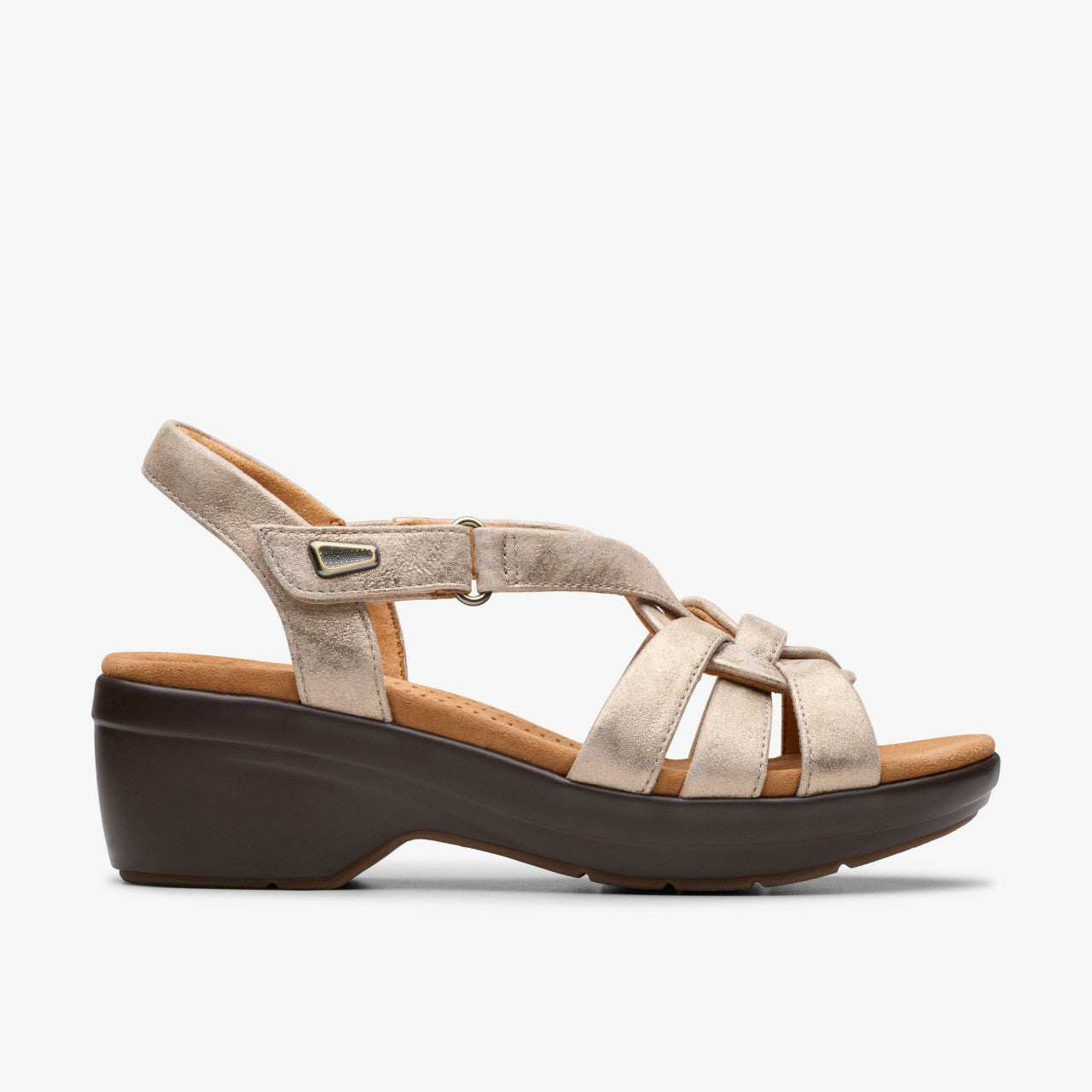 Women Tuleah Cross Metallic Leather