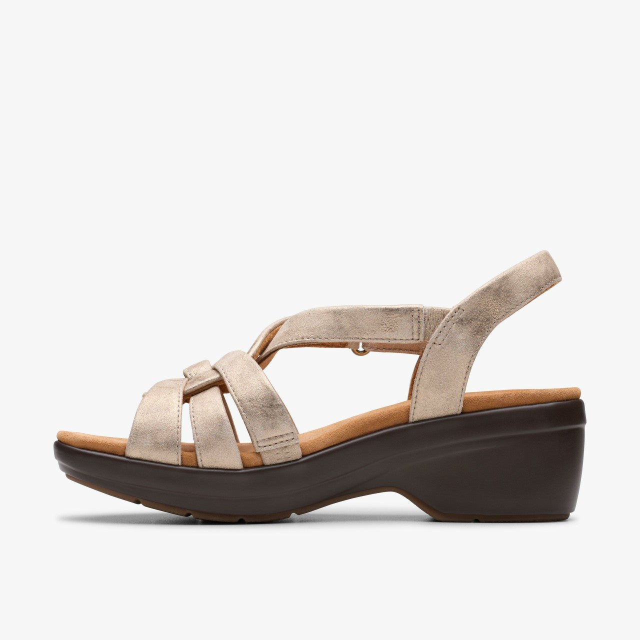Women Tuleah Cross Metallic Leather