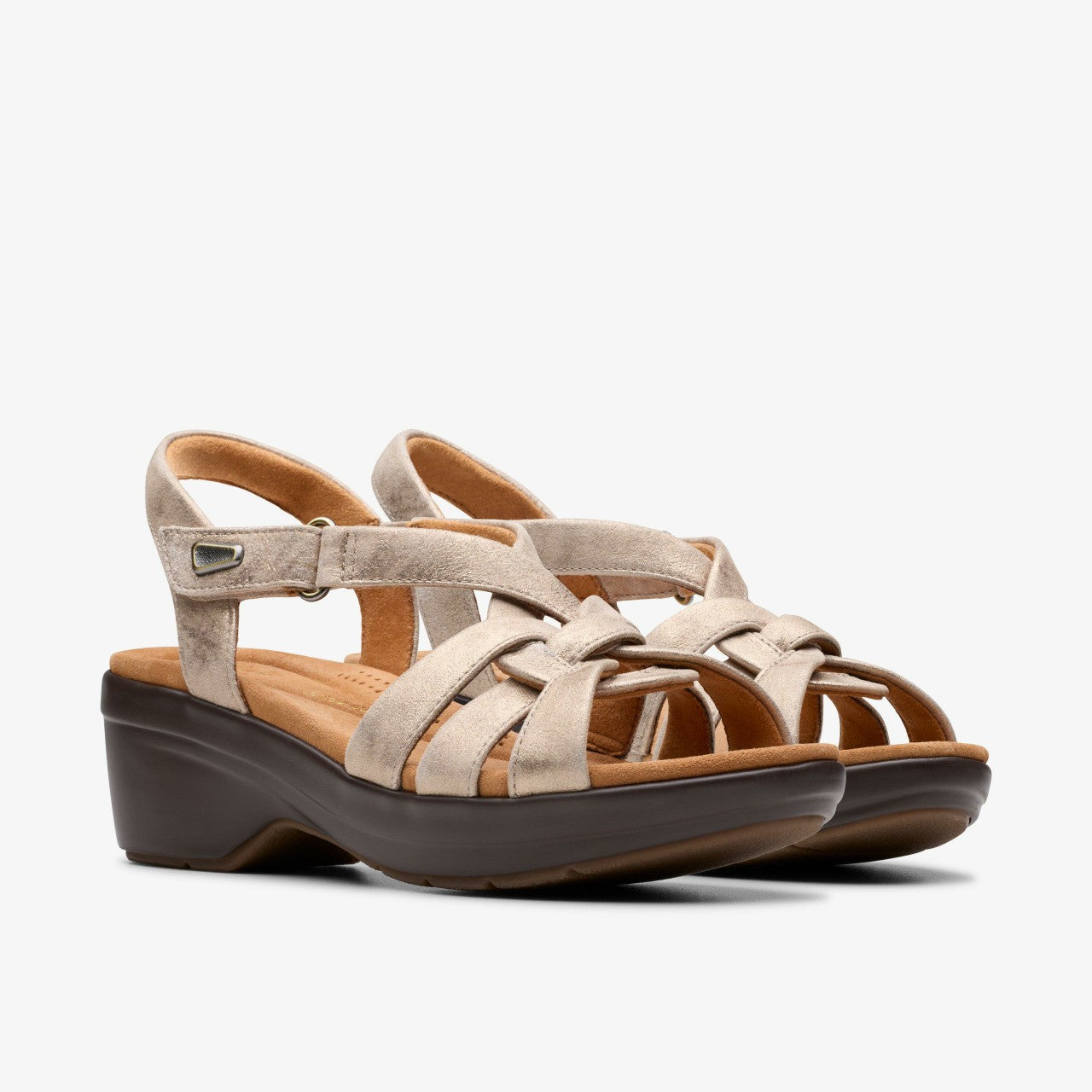 Women Tuleah Cross Metallic Leather